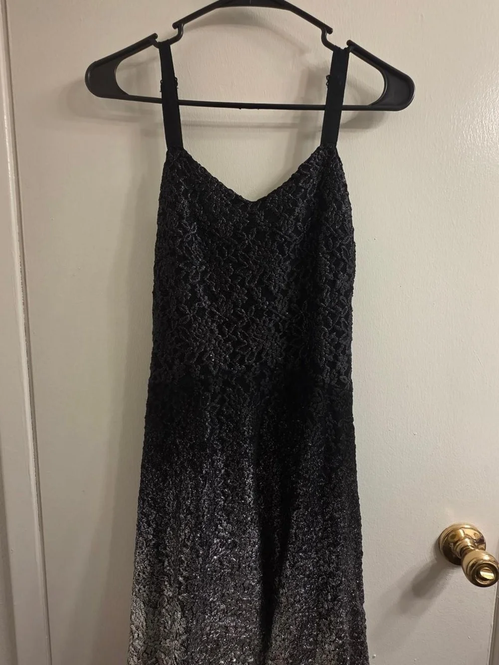 Free People Black Lace Slip Dress